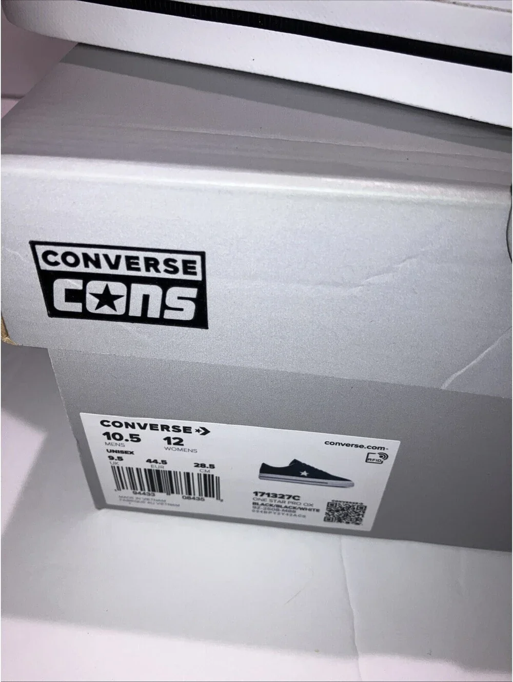 CONVERSE CONS One Star Pro OX Black White 171327C Men’s 10.5!Women’s 12 NEW
